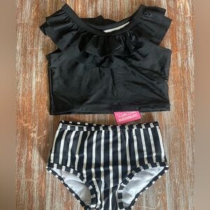 NWT Ruffle Butts 2 piece swimsuit suit size 2T